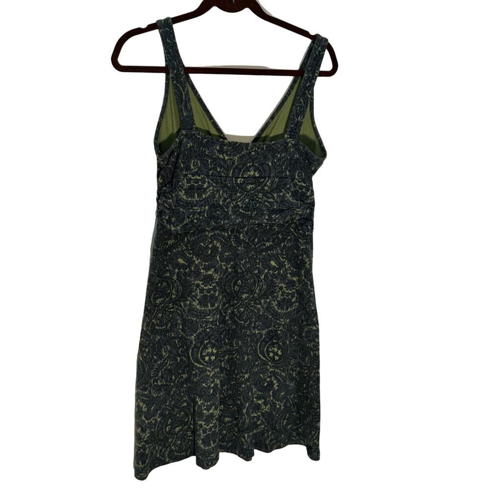 Patagonia Women's Medium Margot Sleeveless Dress Blue Abstract Organic Cotton - Picture 2 of 7